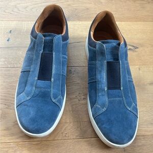 Allen Edmonds Lafayette Blue Suede Slip-On Sneakers